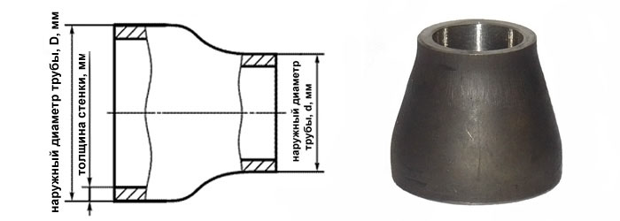 Стальные концентрические переходы ГОСТ 17378