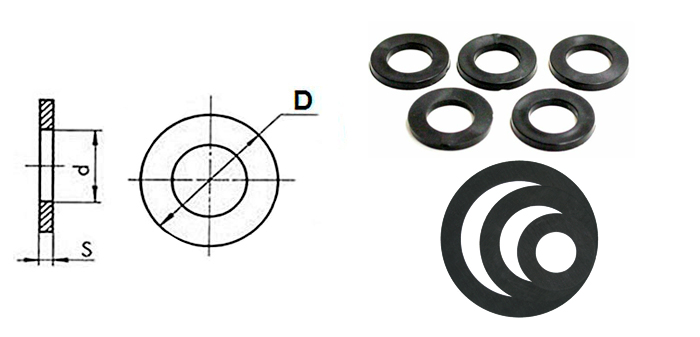 Прокладки для фланцевых соединений из резины