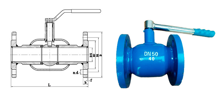 Ball valve 11s38p all-welded full bore Vers. 2