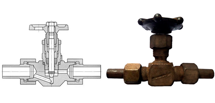 Steel needle globe valve 15s54bk with nipples