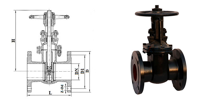 Задвижка чугунная 30ч6бр ручная фланцевая Premium