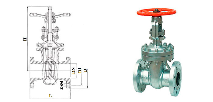 Засувка сталева 31с45нж клинова фланцева Premium