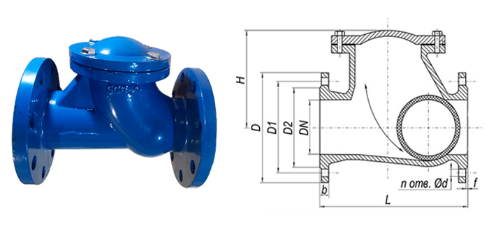Cast Iron Flanged Ball Check Valve