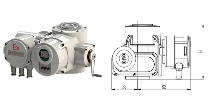 Electric actuators for gate valves 30ch539r, 30ch939r ZA series