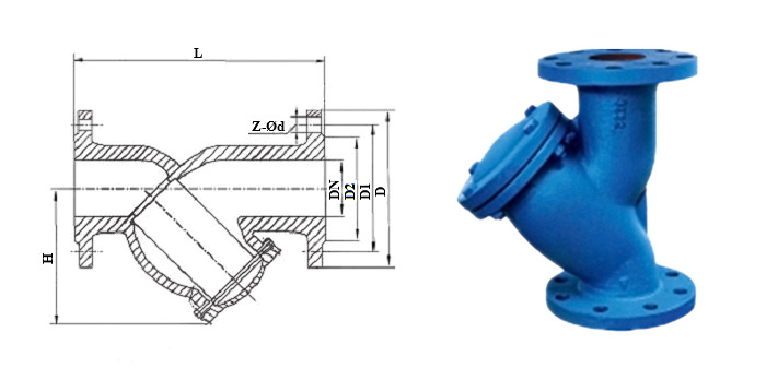 Фильтр осадочный чугунный фланцевый