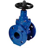 Засувка чавунна 30ч39р, 30кч39р з гумованим клином