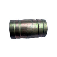 Hose barb to hose barb steel fitting